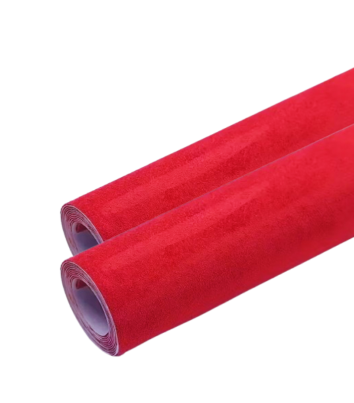Alcantara rouge : Pack 2 Rouleaux Alcantara – 30cm x 1m